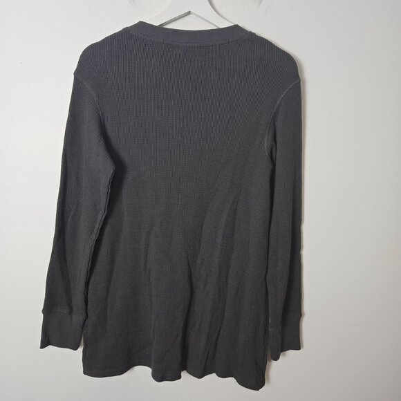 Pact Size XS Brown Organic Cotton Long Sleeve Thermal V-Neck Tunic Top - Picture 7 of 9